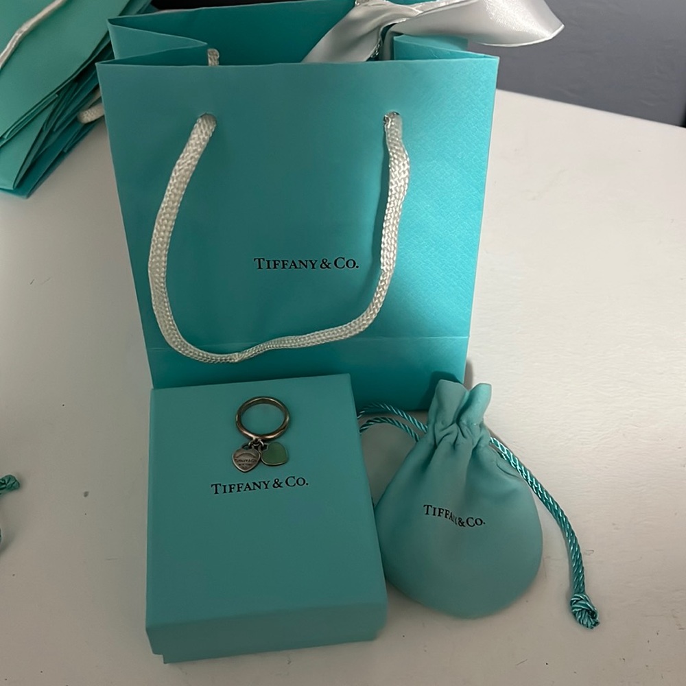 Return to Tiffany double heart ring size 6